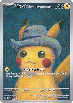 PIKACHU · VAN GOGH – sběratelská karta v gradingovém pouzdře, hodnocení 10