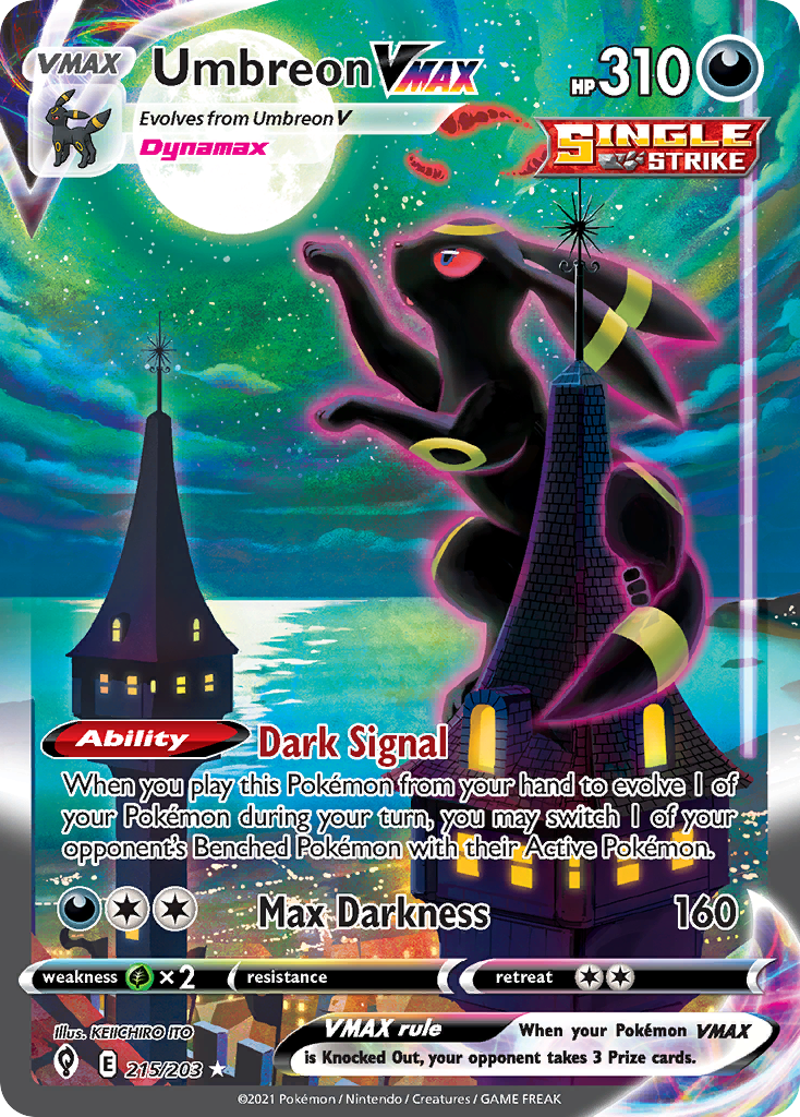 UMBREON VMAX · ALT – sběratelská karta v gradingovém pouzdře, hodnocení 10